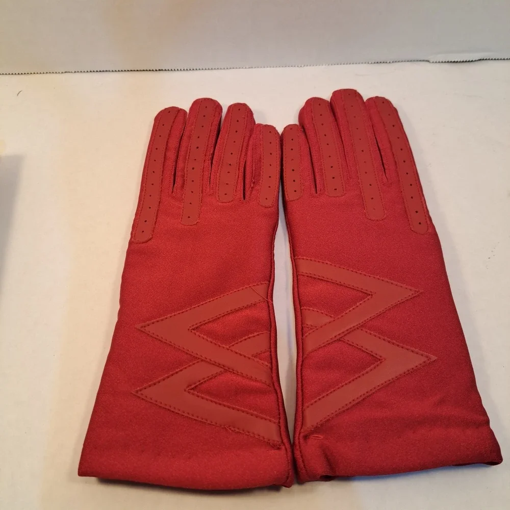 New Old Stock Vintage 1980s Hans Sensation Lined Thinsulate Gloves RED One Size